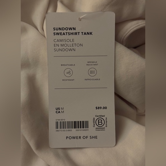 Athleta Sundown Sweatshirt Tank - Picture 7 of 8